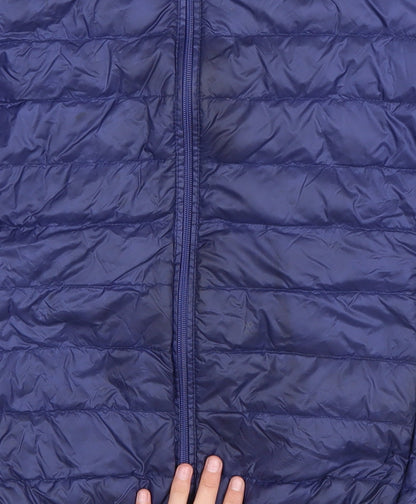 Additional view of Lee Cooper Men's Blue Hooded Puffer Jacket, size S, Polyester Down Filled