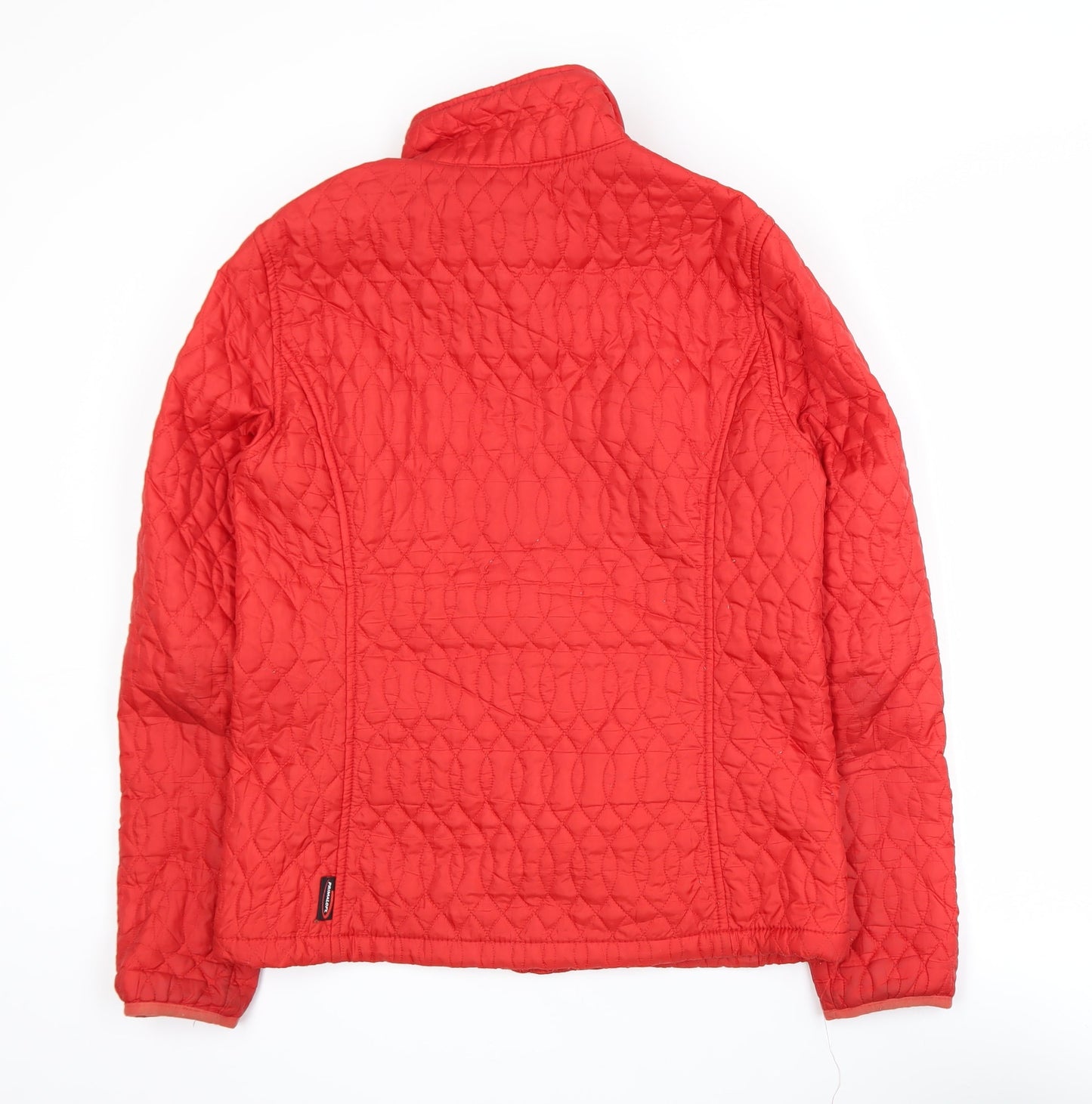 Lands’ End Women’s Red Quilted Mid-Length Jacket Size S