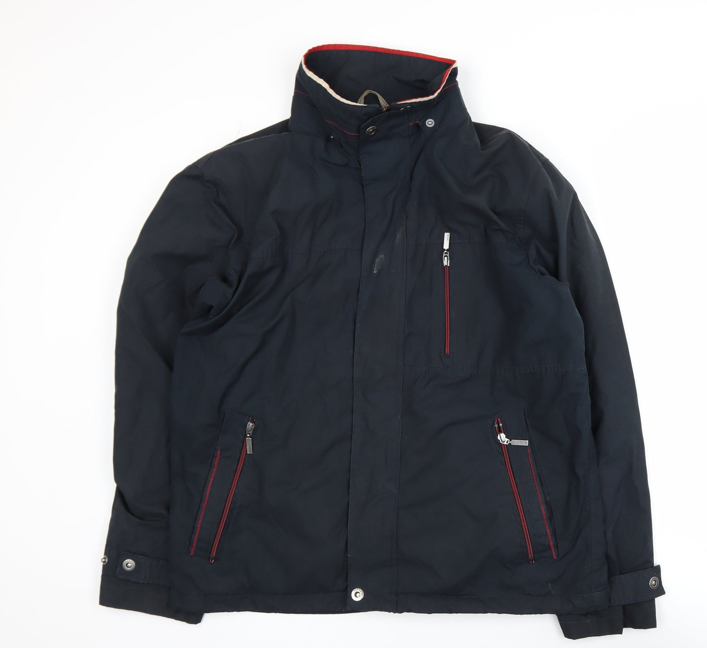 Lakeland Men’s Blue L Lined Stand-Up Collar Zip Jacket