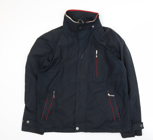 Lakeland Men’s Blue L Lined Stand-Up Collar Zip Jacket
