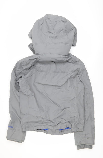 Abercrombie & Fitch Mens Grey S Hooded Full Zip Basic Jacket