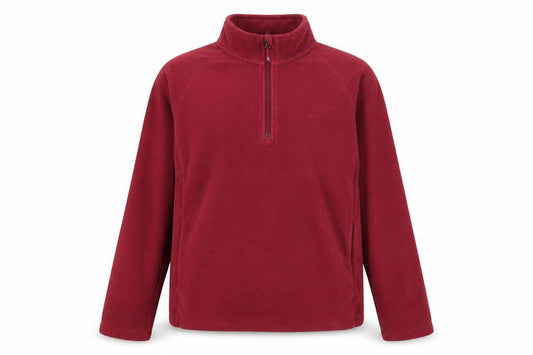 Cotton Traders Men's Red Fleece 1/4 Zip Activewear Jacket Size L