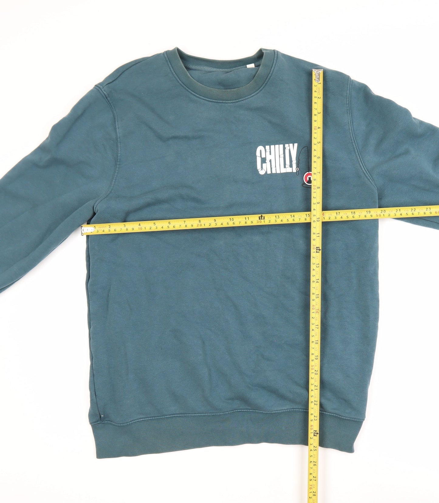 Stanley/Stella Men's Blue Pullover Sweatshirt L Crew Neck Graphic