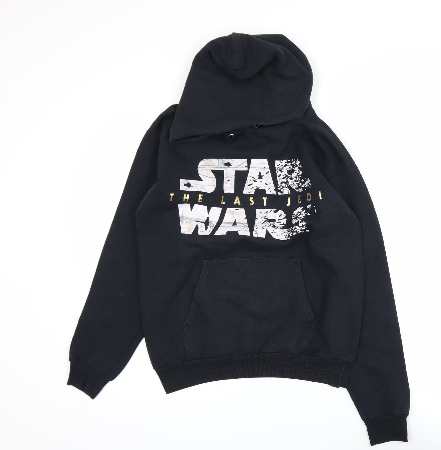 Hanes Men's Black Star Wars Last Jedi Pullover Hoodie Size S