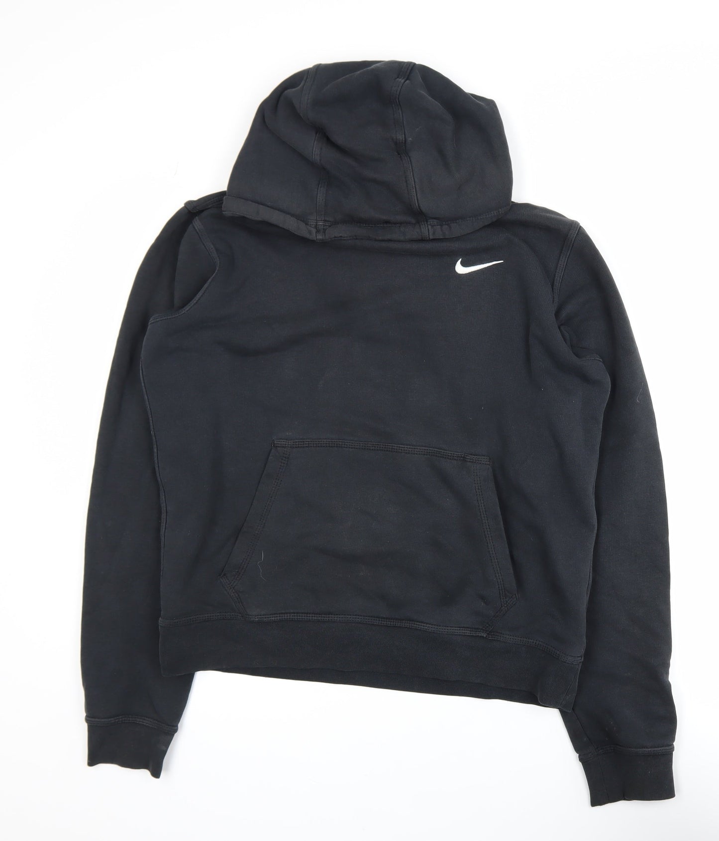 Nike Men's Black Pullover Hoodie M Fleece Logo Sportswear