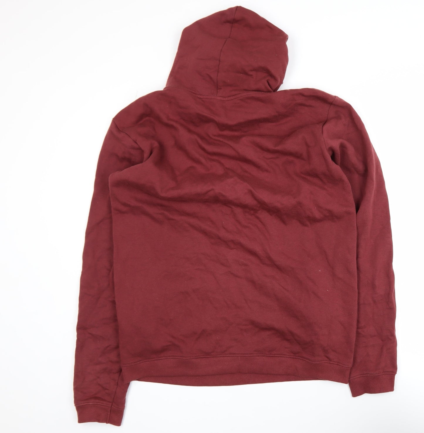 Rapanui Men's Red Pullover Hoodie M Graphic Print Cotton