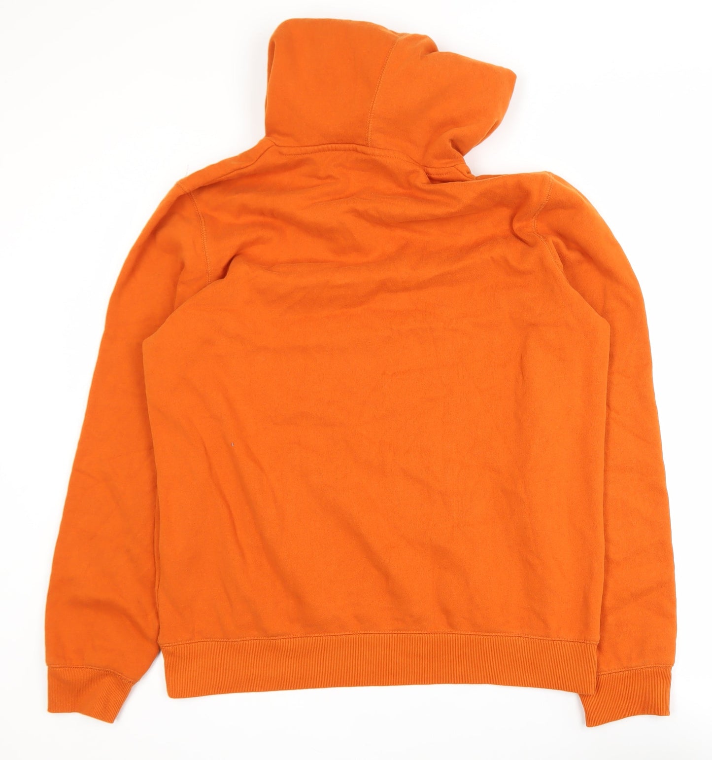 TOG24 Men's Orange Pullover Hoodie L Hooded Cotton Blend Sweatshirt