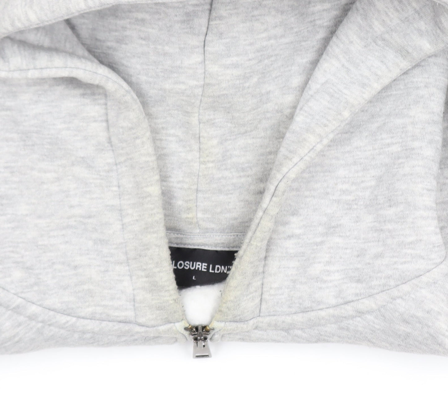 Closure LDN Men’s Grey Full Zip Hooded Track Jacket Size L