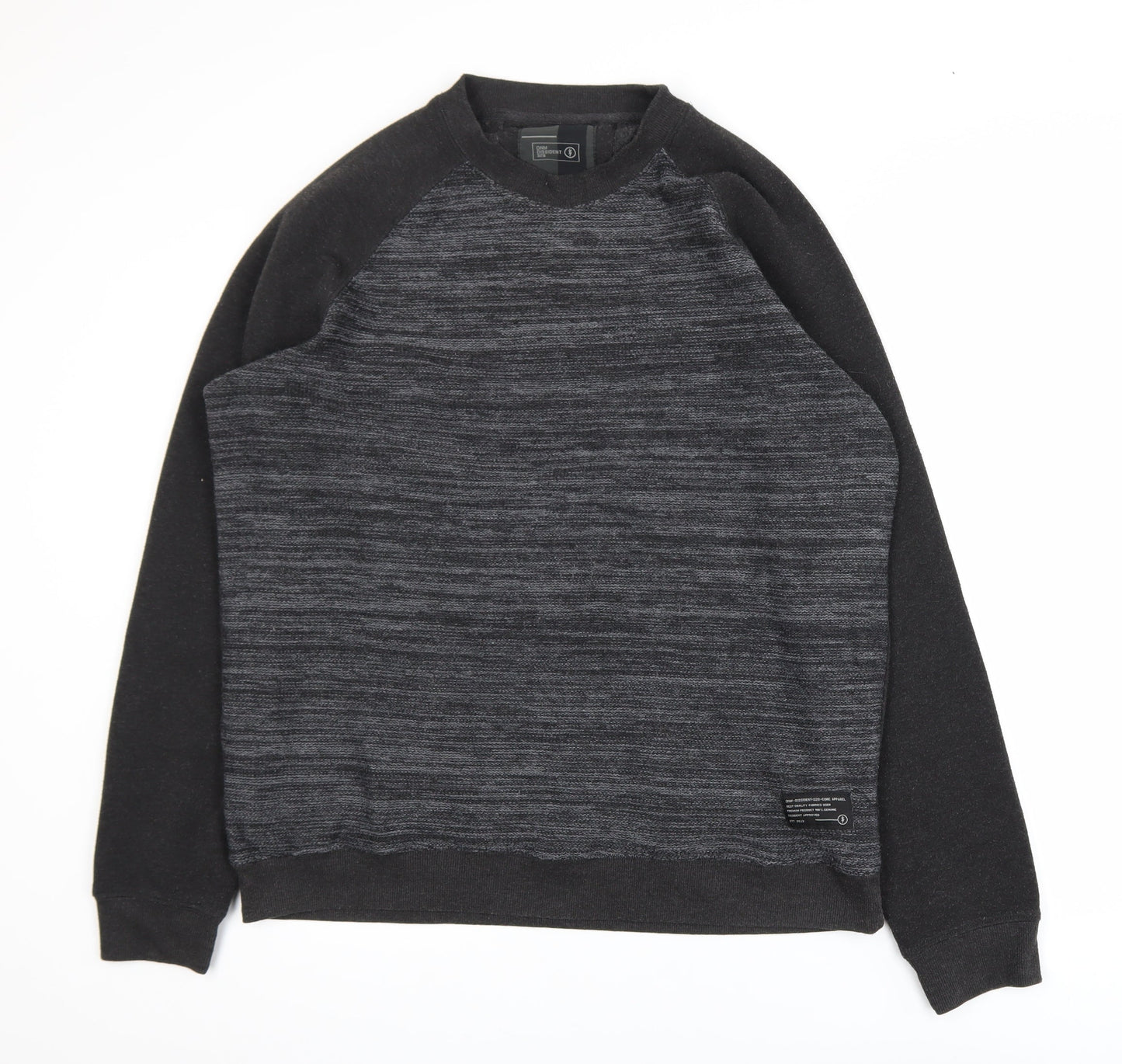 Dissident Men's Grey XL Pullover Sweatshirt Long Sleeve Crew Neck