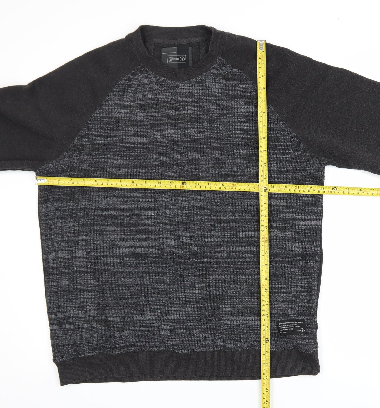 Dissident Men's Grey XL Pullover Sweatshirt Long Sleeve Crew Neck