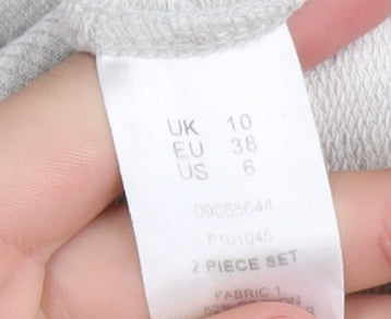 ASOS Design Women's Grey Cropped Pullover Sweatshirt Size 10