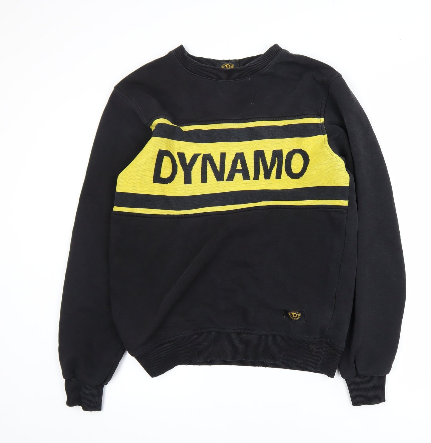 Dresden Men's Black Yellow Graphic Pullover Sweatshirt M