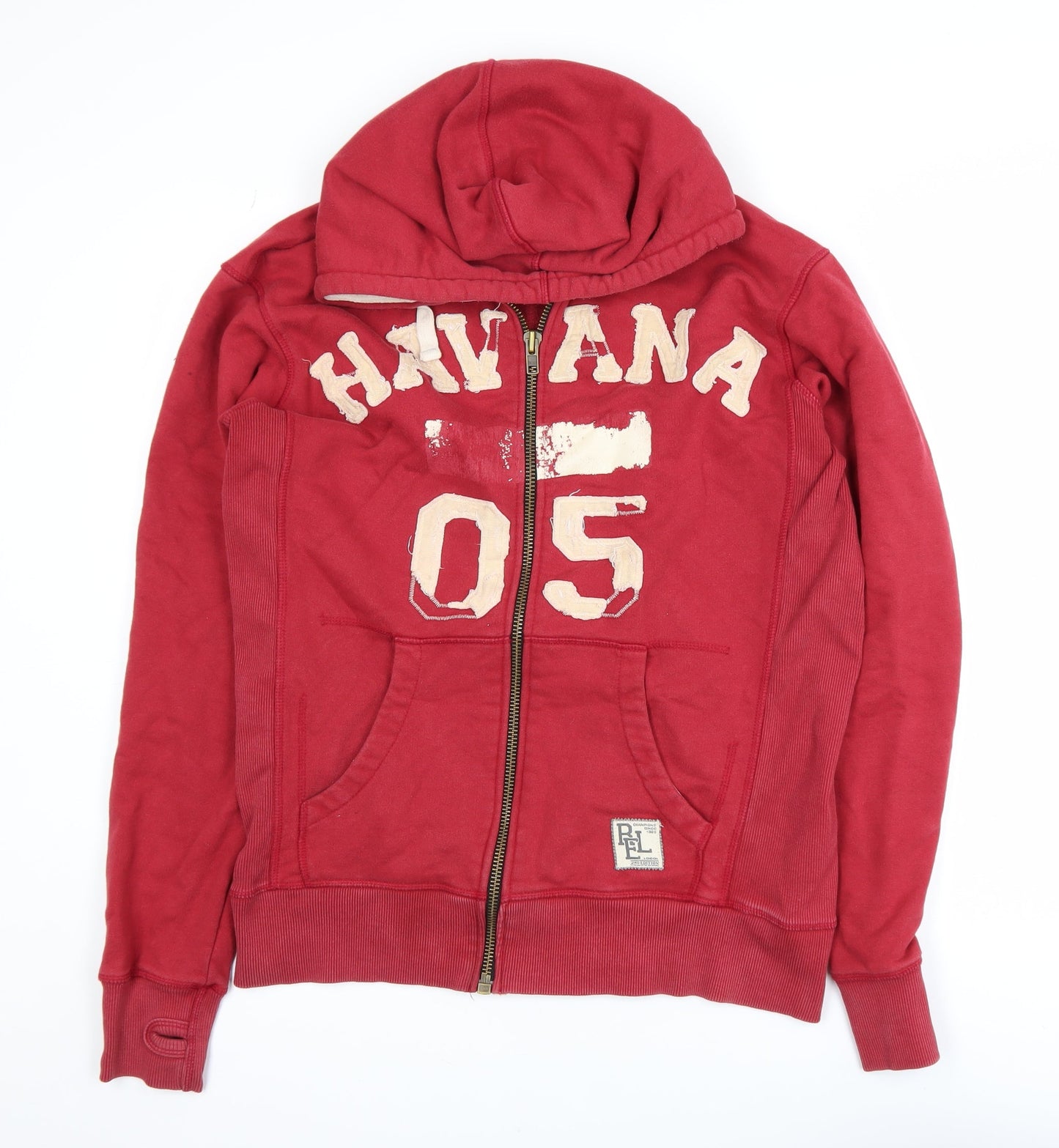 Religion Women’s Red Havana 05 Full Zip Hooded Track Jacket L
