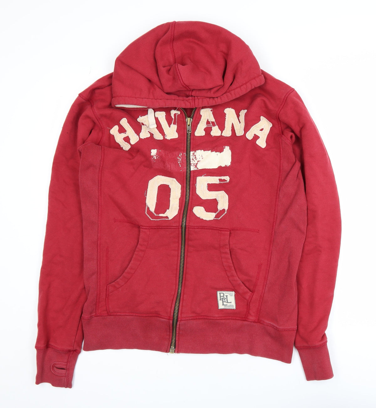 Religion Women’s Red Havana 05 Full Zip Hooded Track Jacket L