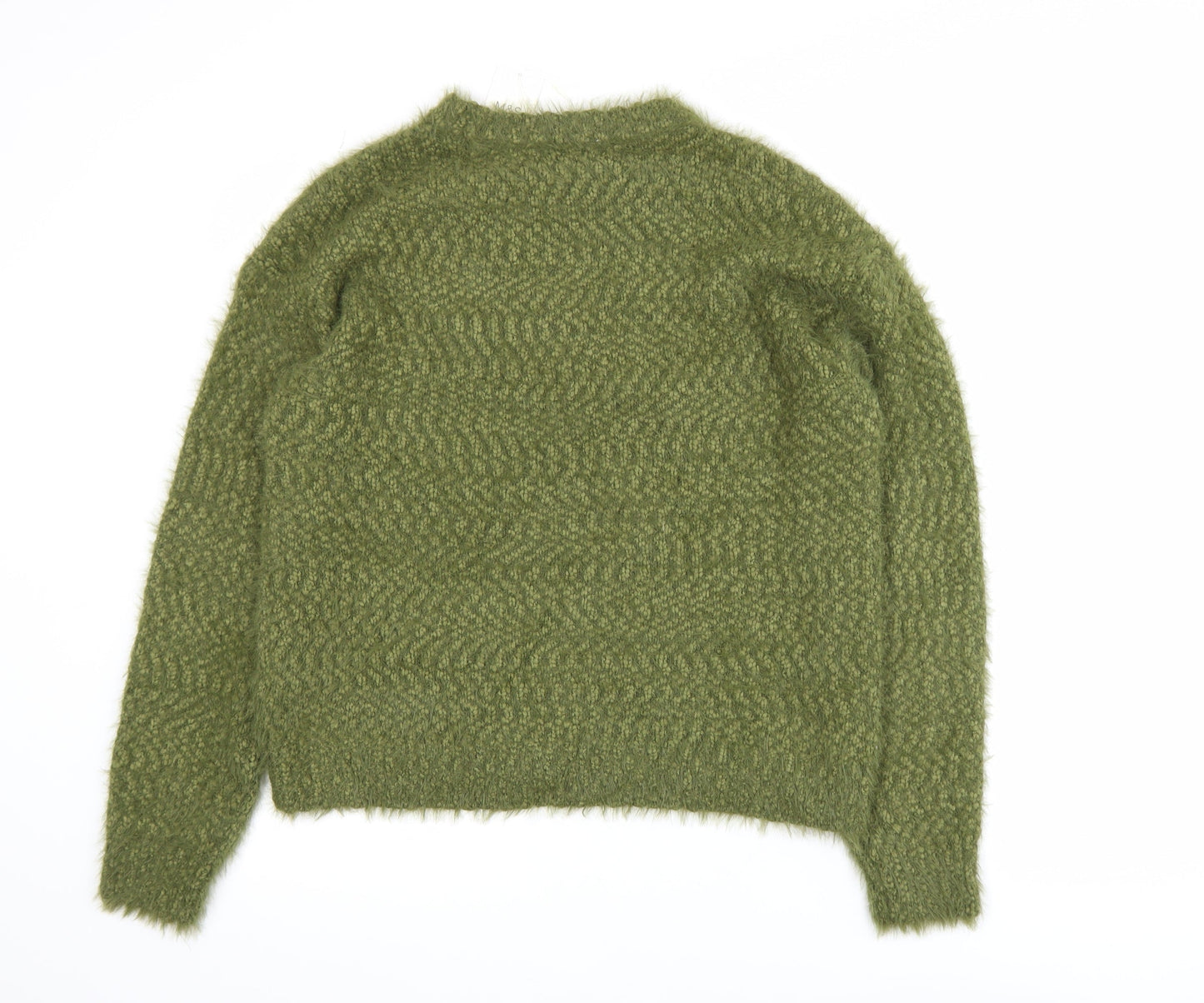 Marks and Spencer Women's Green Chunky Knit Pullover Jumper Size M
