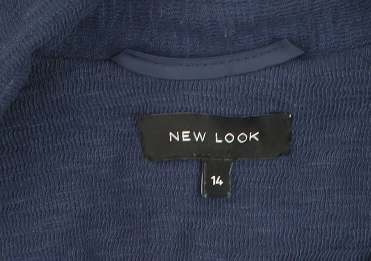 New Look Women's Blue Size 14 Blazer Jacket