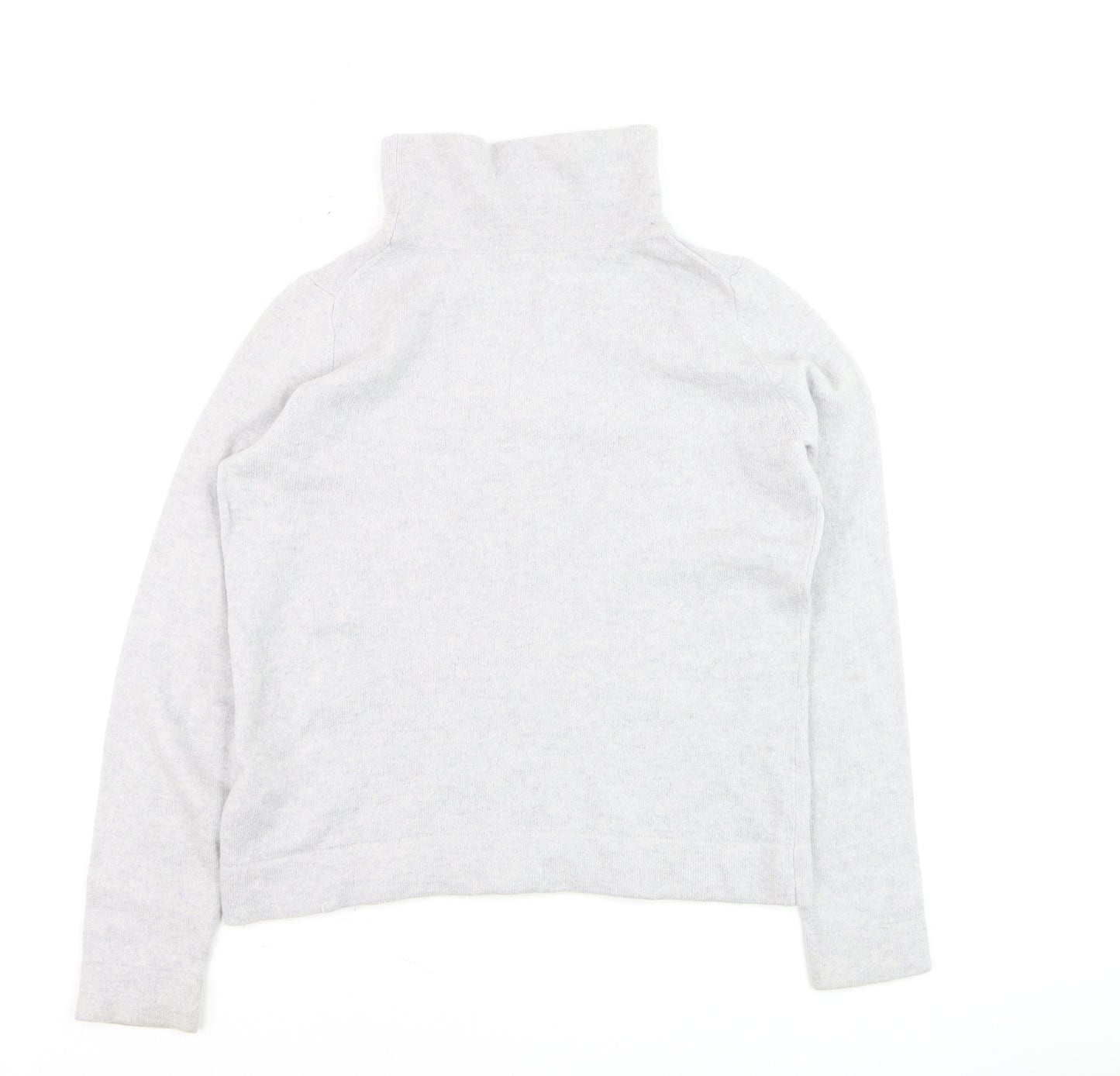 Hobbs Women’s Grey Roll Neck Cashmere Wool Jumper Size M