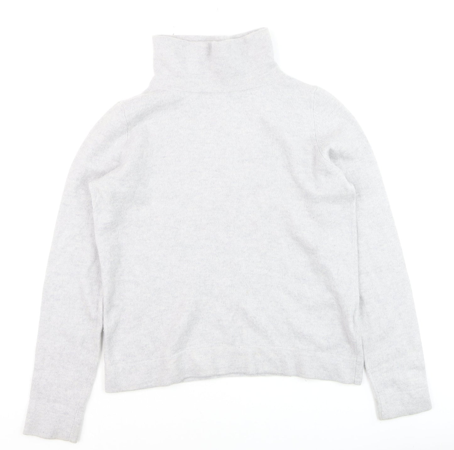 Hobbs Women’s Grey Roll Neck Cashmere Wool Jumper Size M