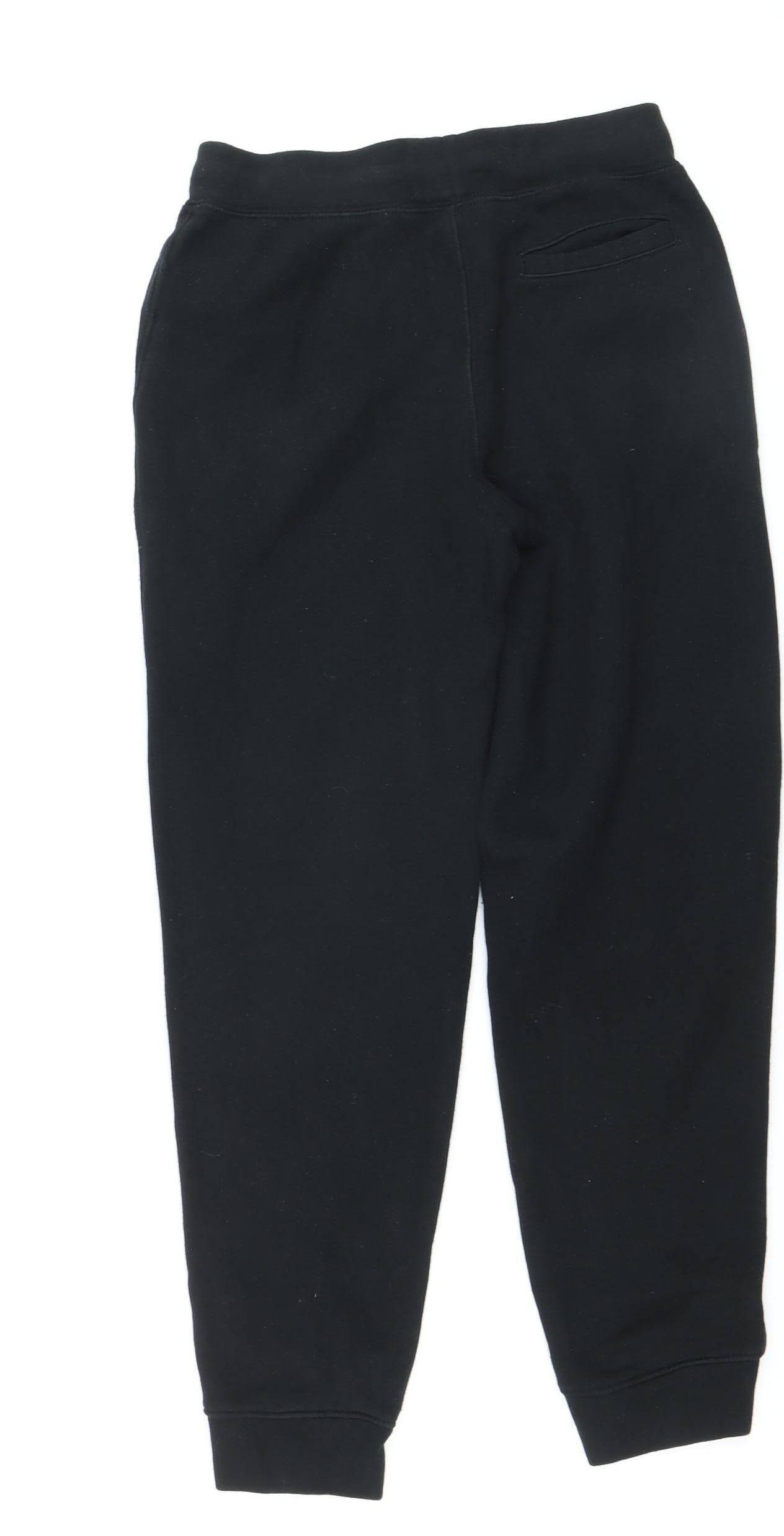 Polo Ralph Lauren Boys Black Jogger Sweatpants M (10-12) Fleece Trousers