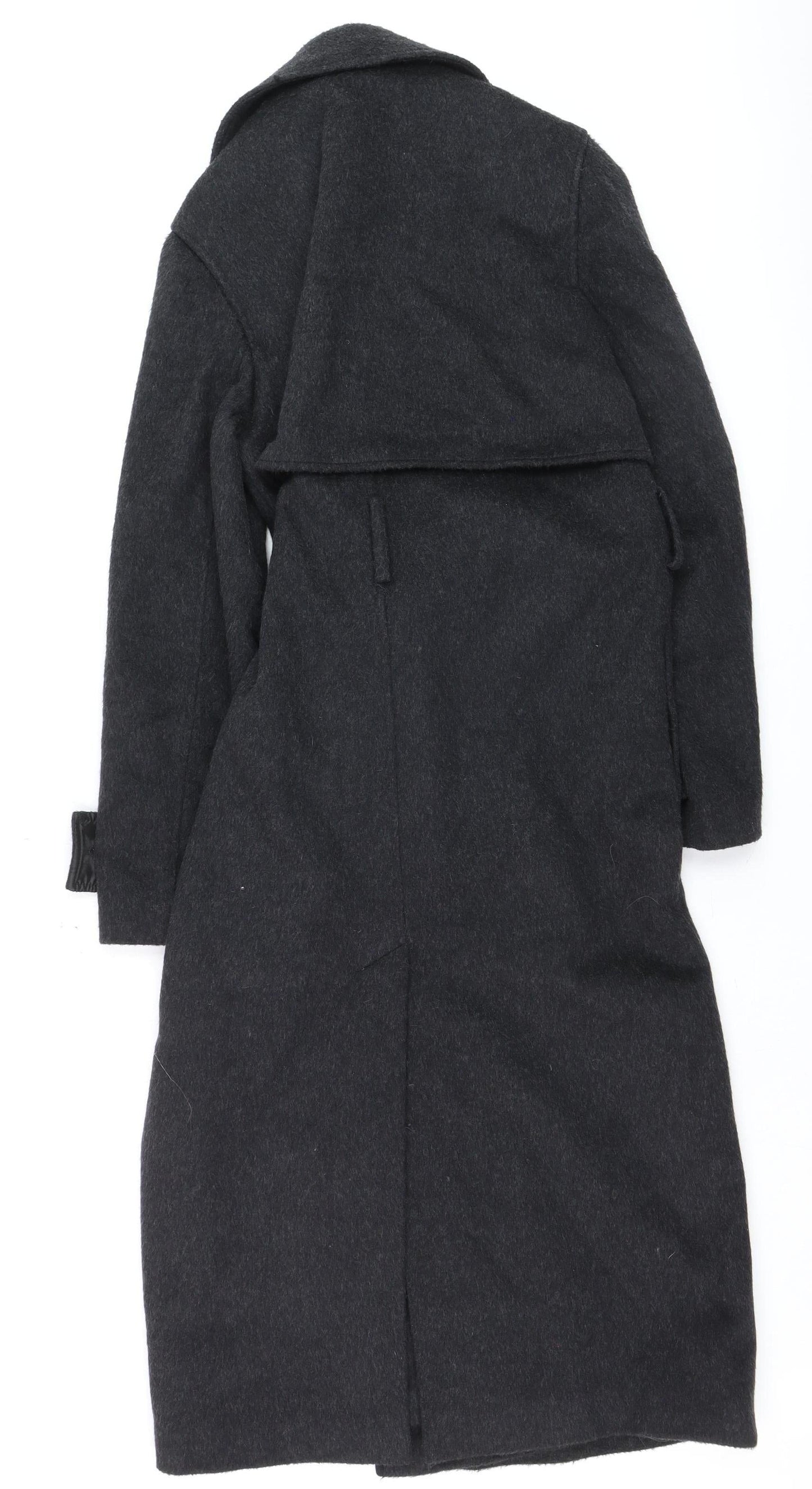 Marks and Spencer Autograph Women’s Charcoal Wool Cashmere Long Coat Size 8