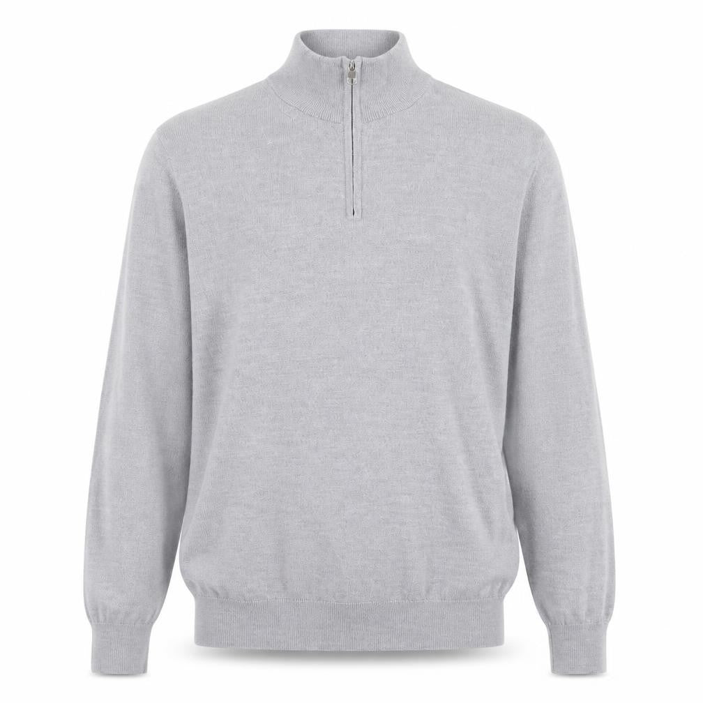 Marks & Spencer Men’s Grey Wool 1/2 Zip Jumper XL