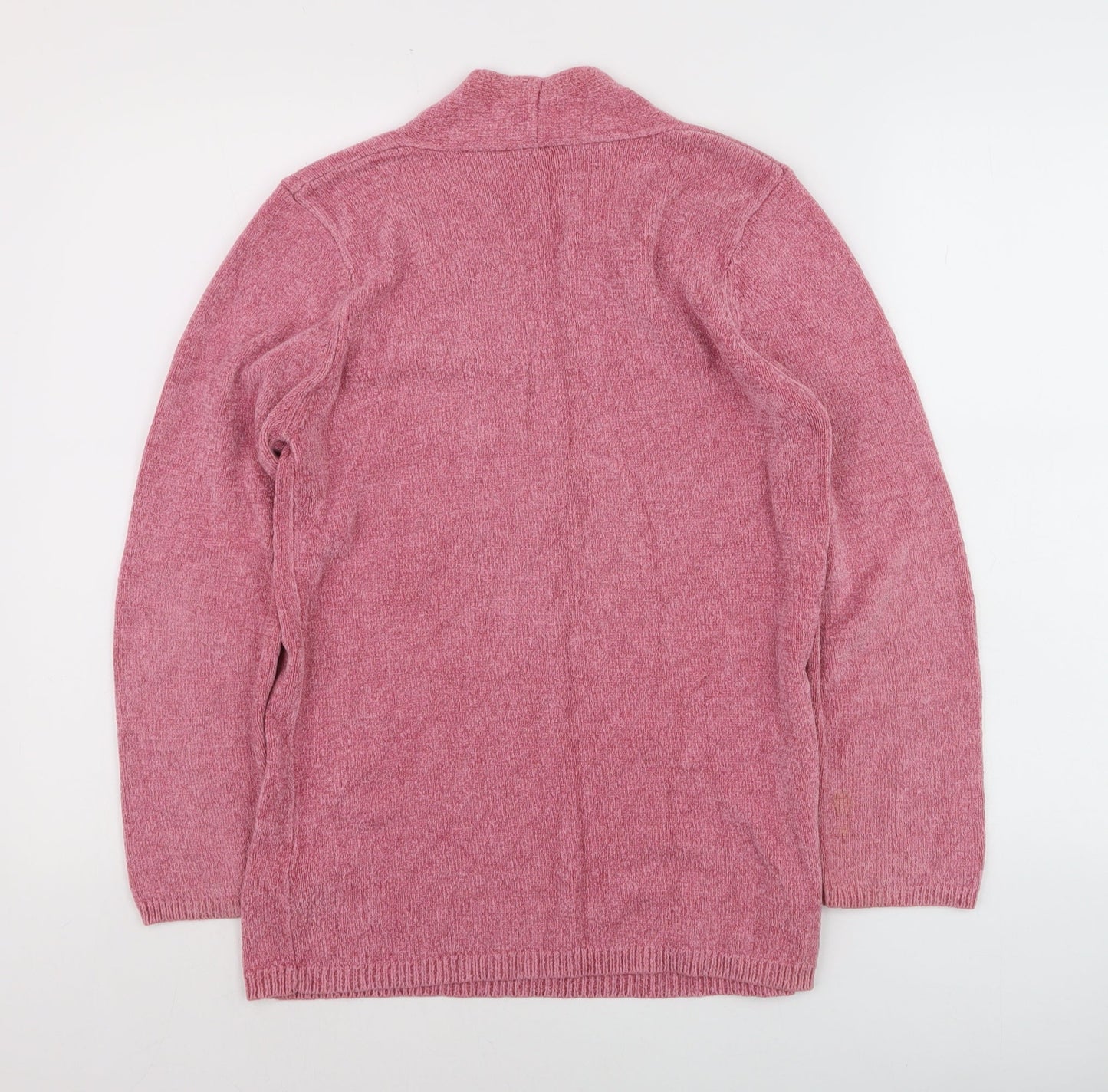 Marks and Spencer Women Pink V-Neck Long Sleeve Pullover Jumper UK 8