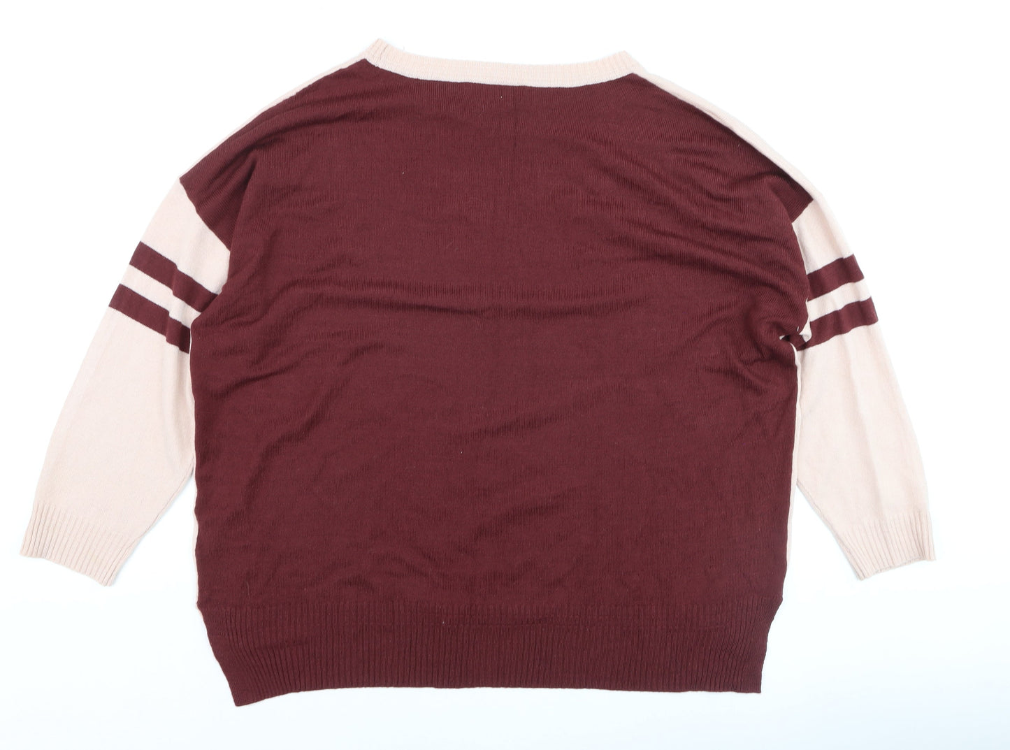 Next Women's Multicoloured XL Crew Neck Knit Pullover Jumper