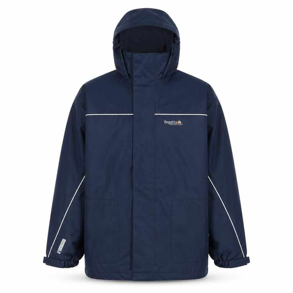 Regatta Men’s Blue Waterproof Hooded Rain Coat Jacket Size 164