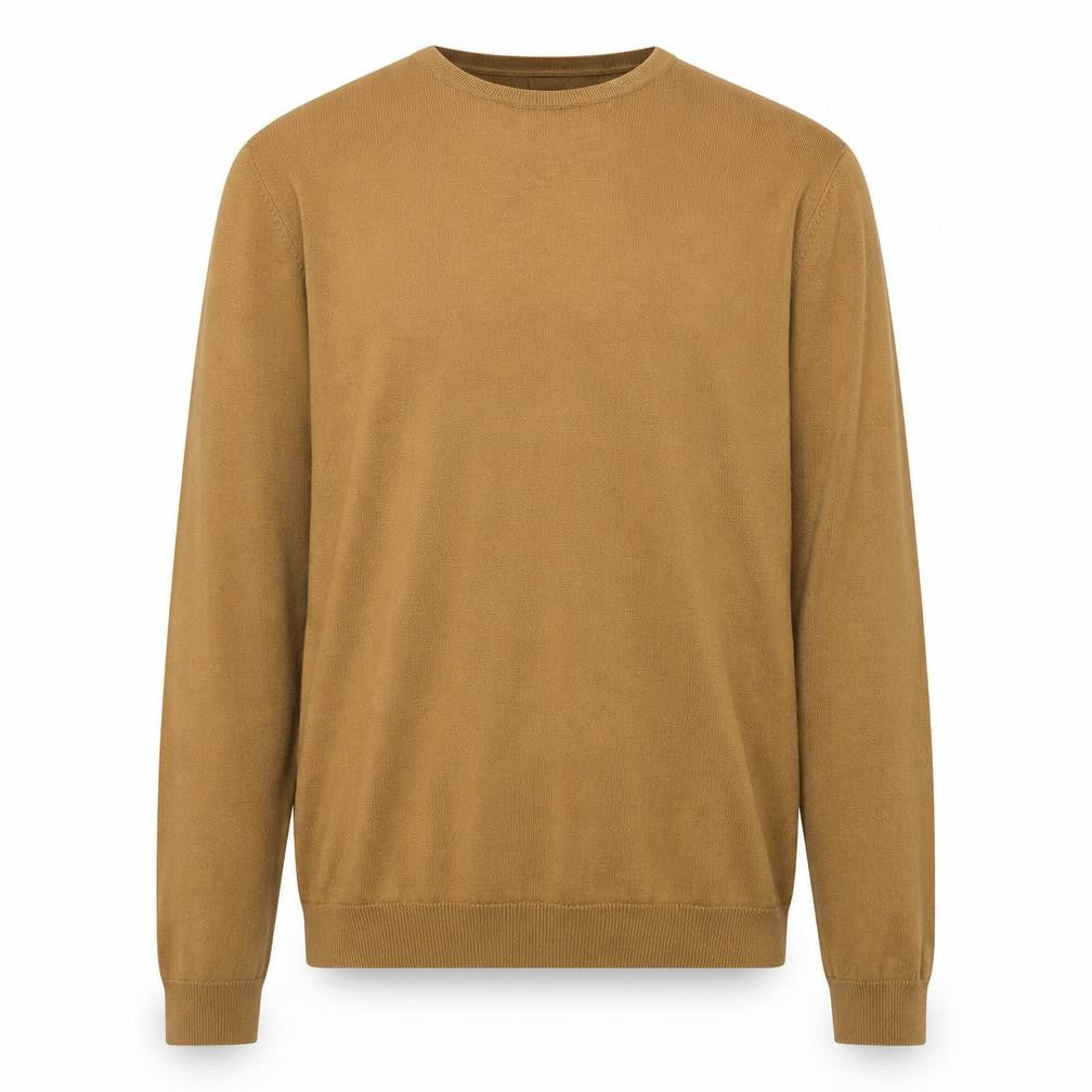 Zara Men’s Brown Viscose Blend Crew Neck Pullover Jumper M