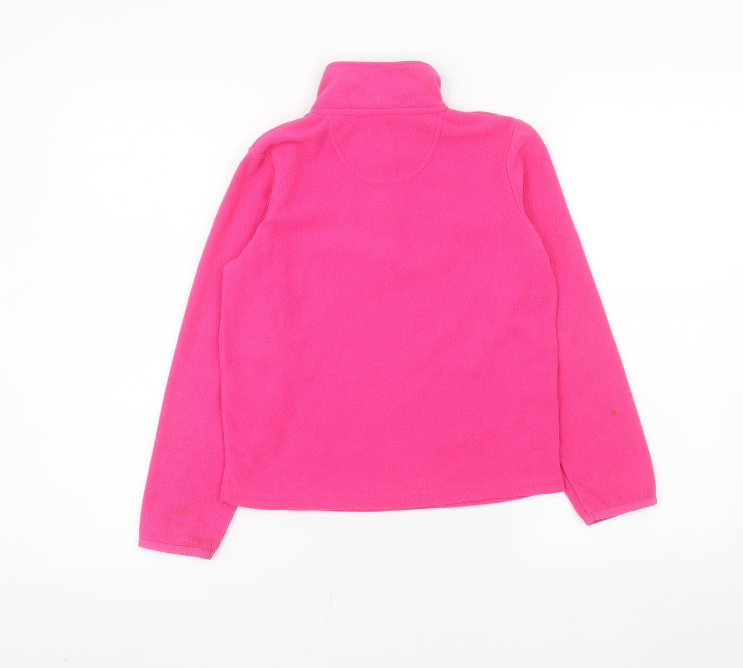 Peter Storm Girls Pink Fleece 1/2 Zip Pullover Sweatshirt 7-8 Years