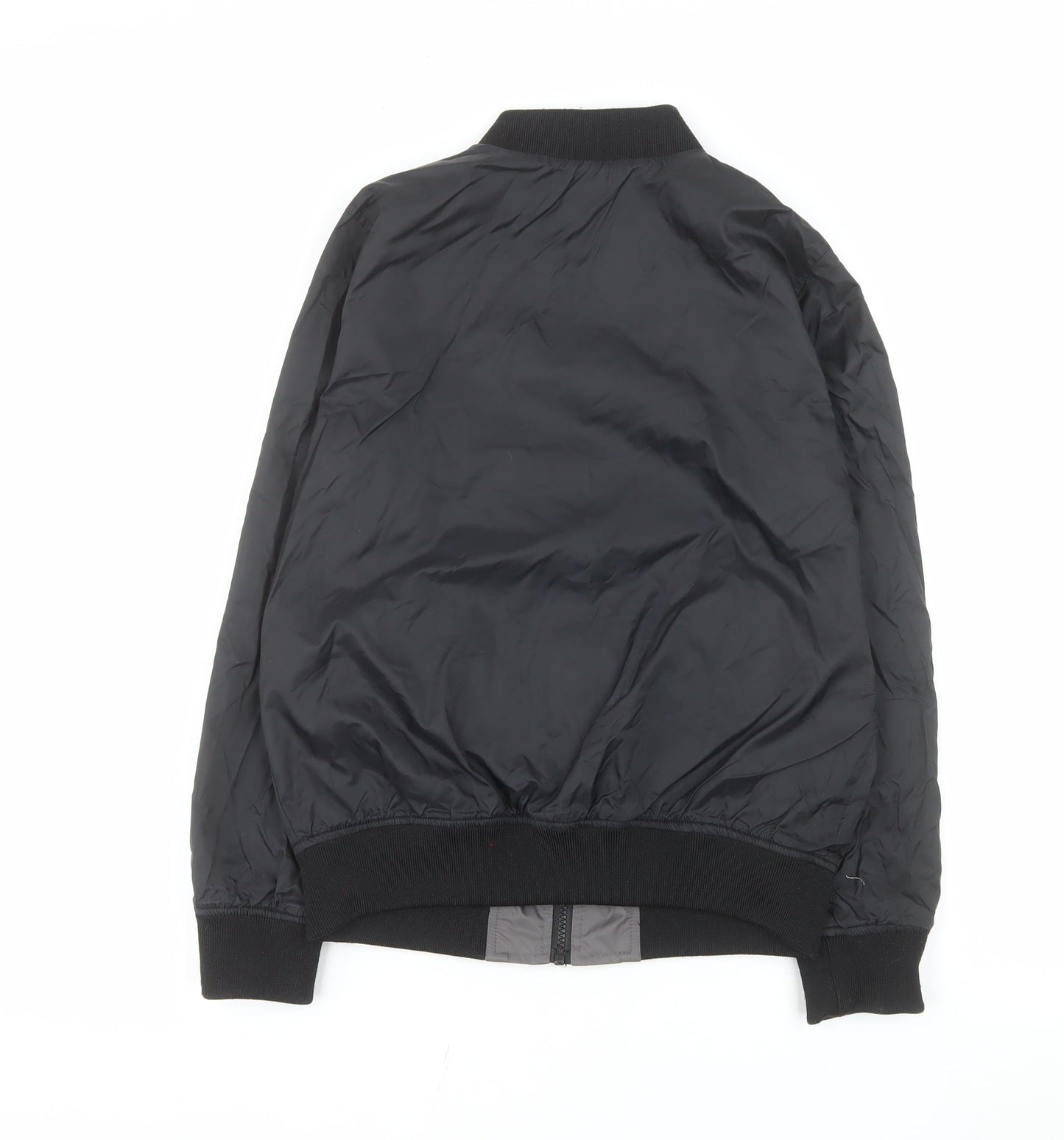 Very Girls Black Bomber Jacket 12 Years Lined Full Zip Casual Outerwear