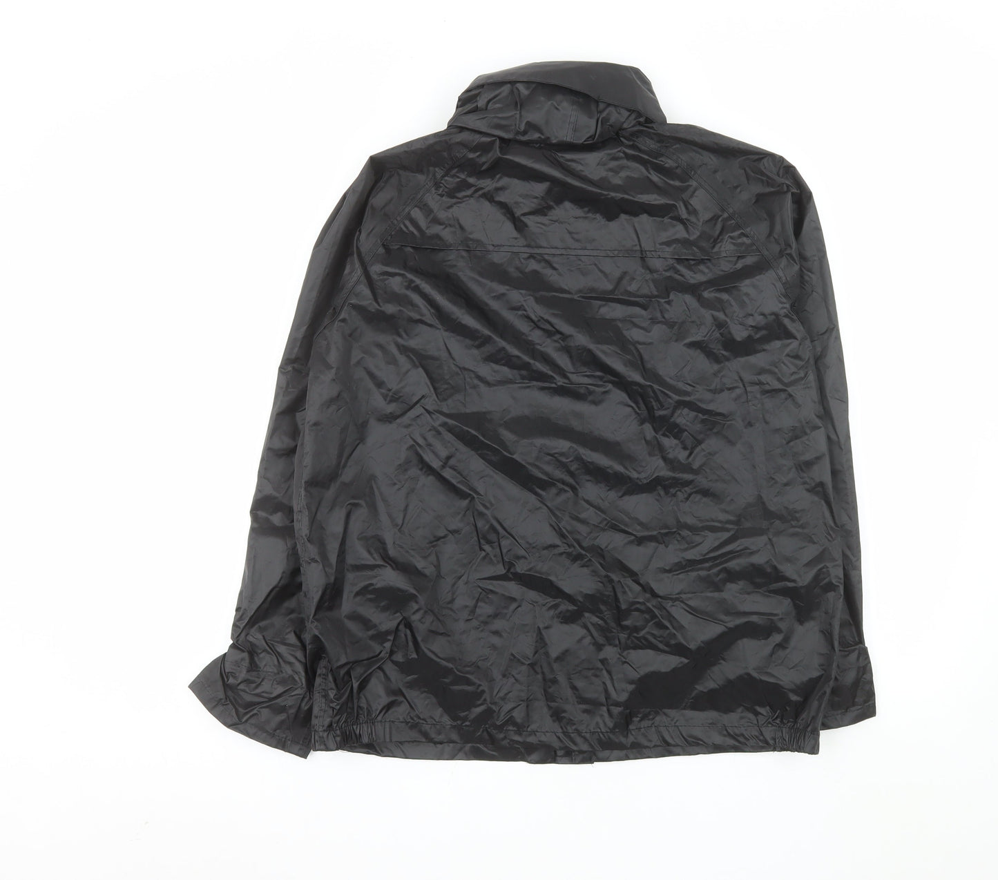 Wetplay Boys Black Waterproof Rain Coat Jacket 13 Years Polyester