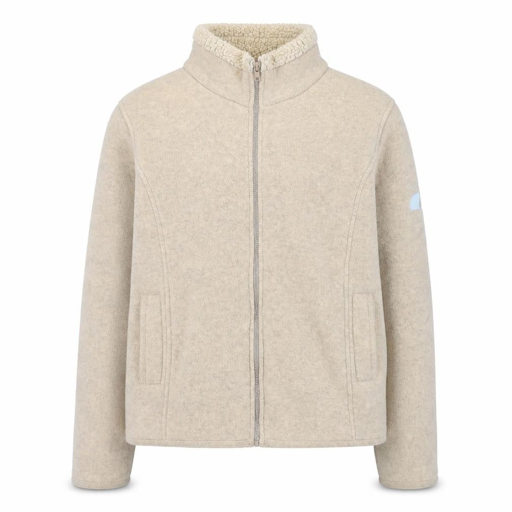 Jack Murphy Men's Beige Fleece Full Zip Outdoor Jacket Size 16