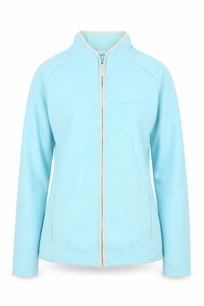 US Athletic Women's Blue Fleece Full Zip Lightweight Jacket Size 8