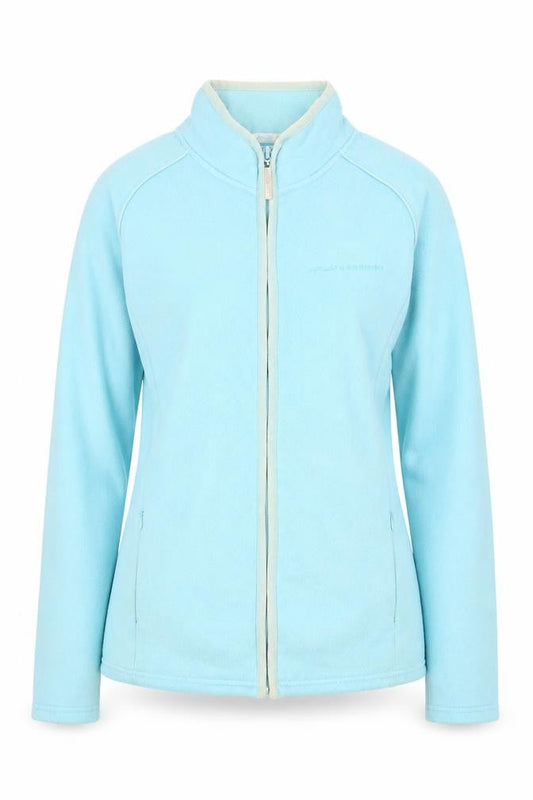 US Athletic Women's Blue Fleece Full Zip Lightweight Jacket Size 8