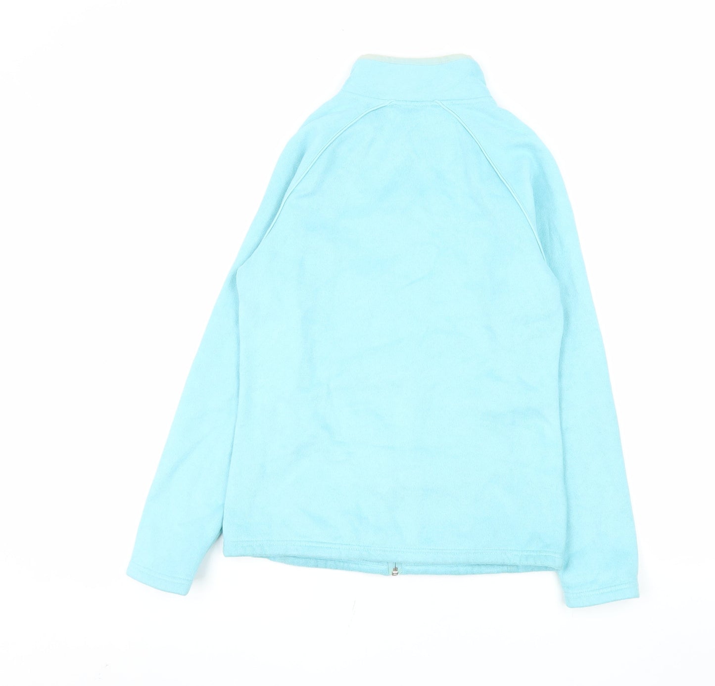 US Athletic Women's Blue Fleece Full Zip Lightweight Jacket Size 8