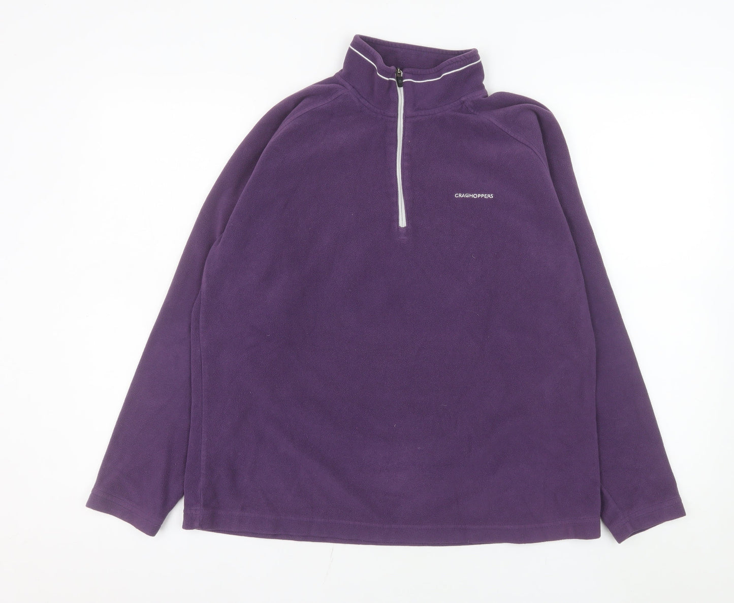 Craghoppers Women’s Purple Fleece 1/2 Zip Pullover Sweatshirt UK 14