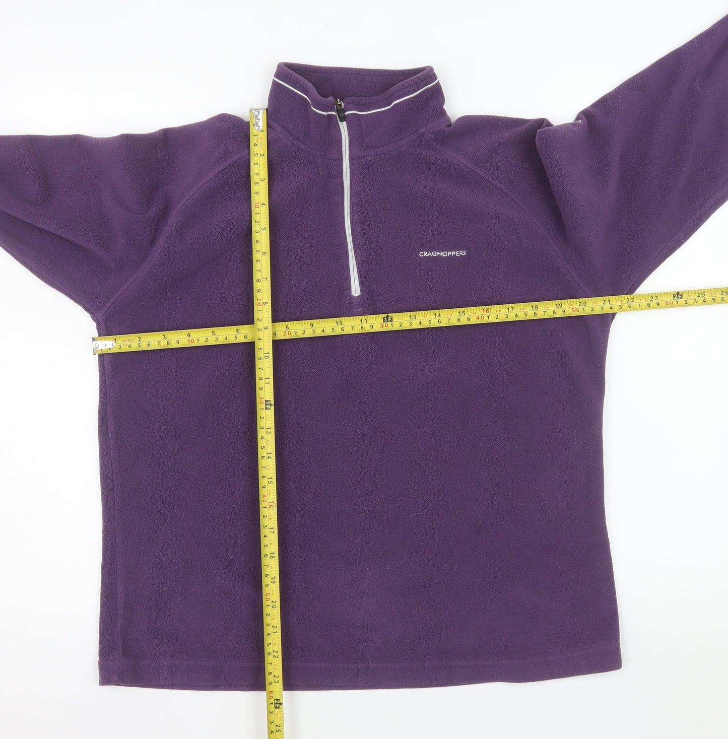 Craghoppers Women’s Purple Fleece 1/2 Zip Pullover Sweatshirt UK 14