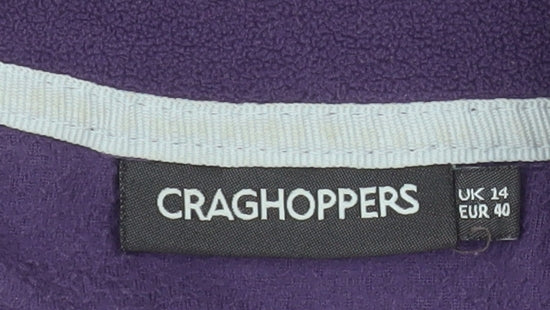 Craghoppers Women’s Purple Fleece 1/2 Zip Pullover Sweatshirt UK 14