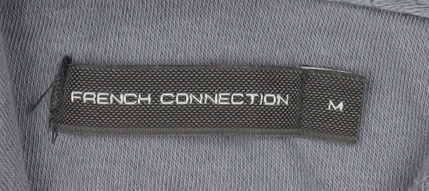 French Connection Men's Grey Full Zip Hooded Cotton Jacket M