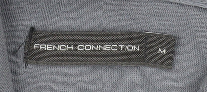 Brand and care label for French Connection Men's Grey Full Zip Hooded Cotton Jacket M