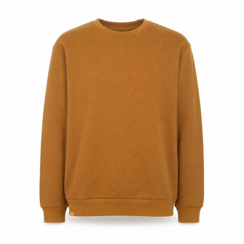 Decathlon Men's Brown Polyester Fleece Pullover Jumper XL
