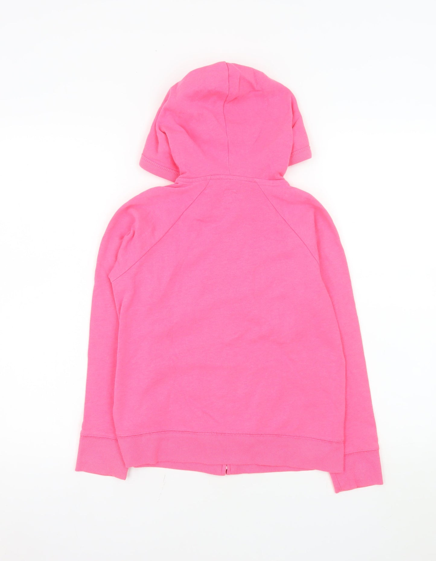 GAP Kids Girls Pink Hooded Zip Puffer Jacket Lined Size 10-11 Years