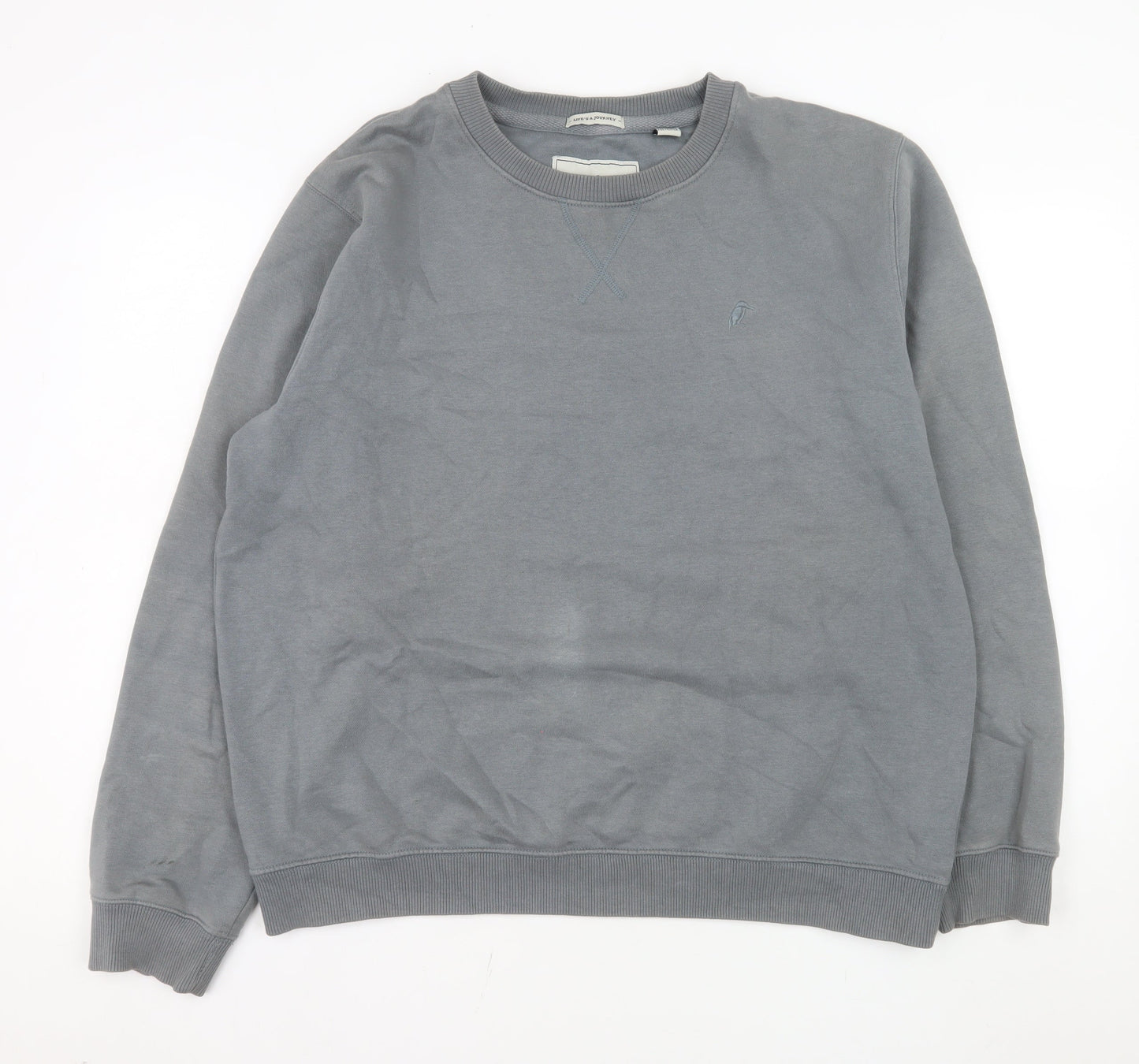 Croxley Mens Grey L Pullover Crew Neck Sweatshirt