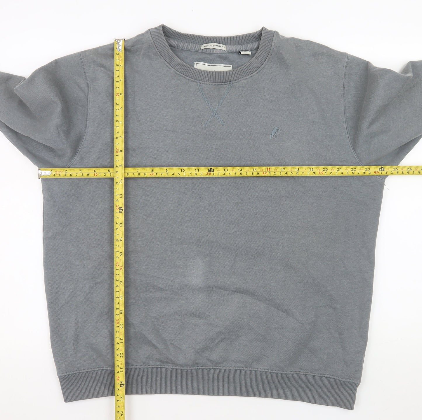 Croxley Mens Grey L Pullover Crew Neck Sweatshirt