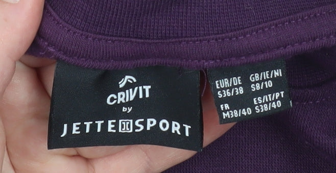 Jette Sport by Crivit Women's Purple Pullover Sweatshirt S/8-10