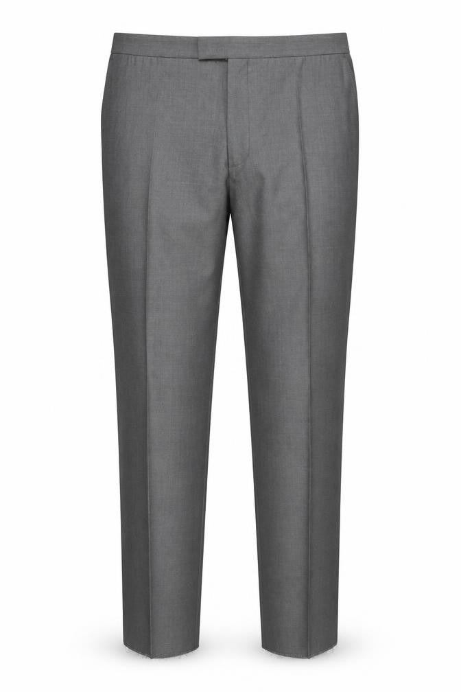Torre Cerimonia Men's Grey Wool Blend Dress Pants 44L Formal Trousers