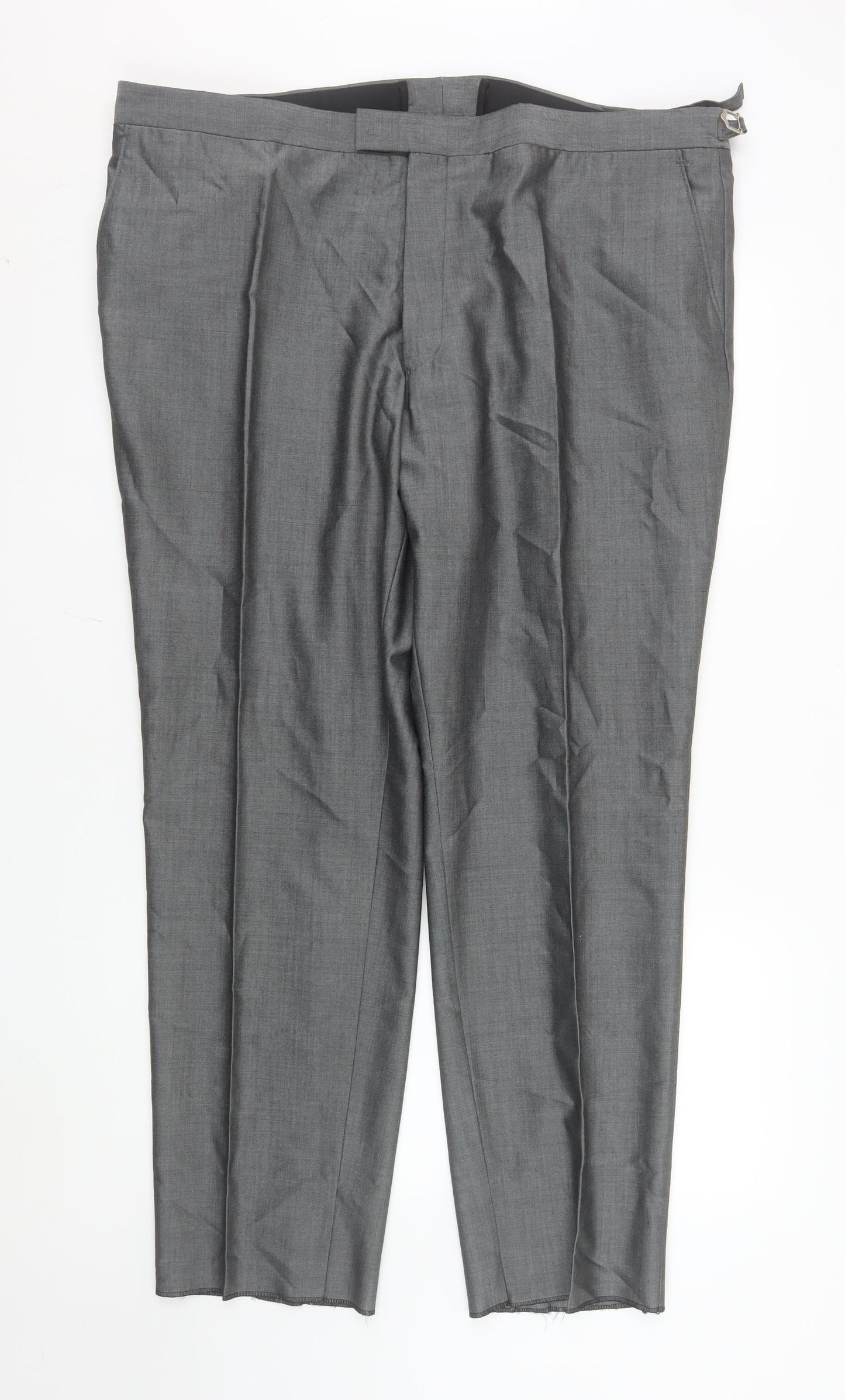Torre Cerimonia Men's Grey Wool Blend Dress Pants Size 44S