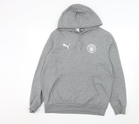 Puma Men’s Grey Manchester City Pullover Hoodie Medium