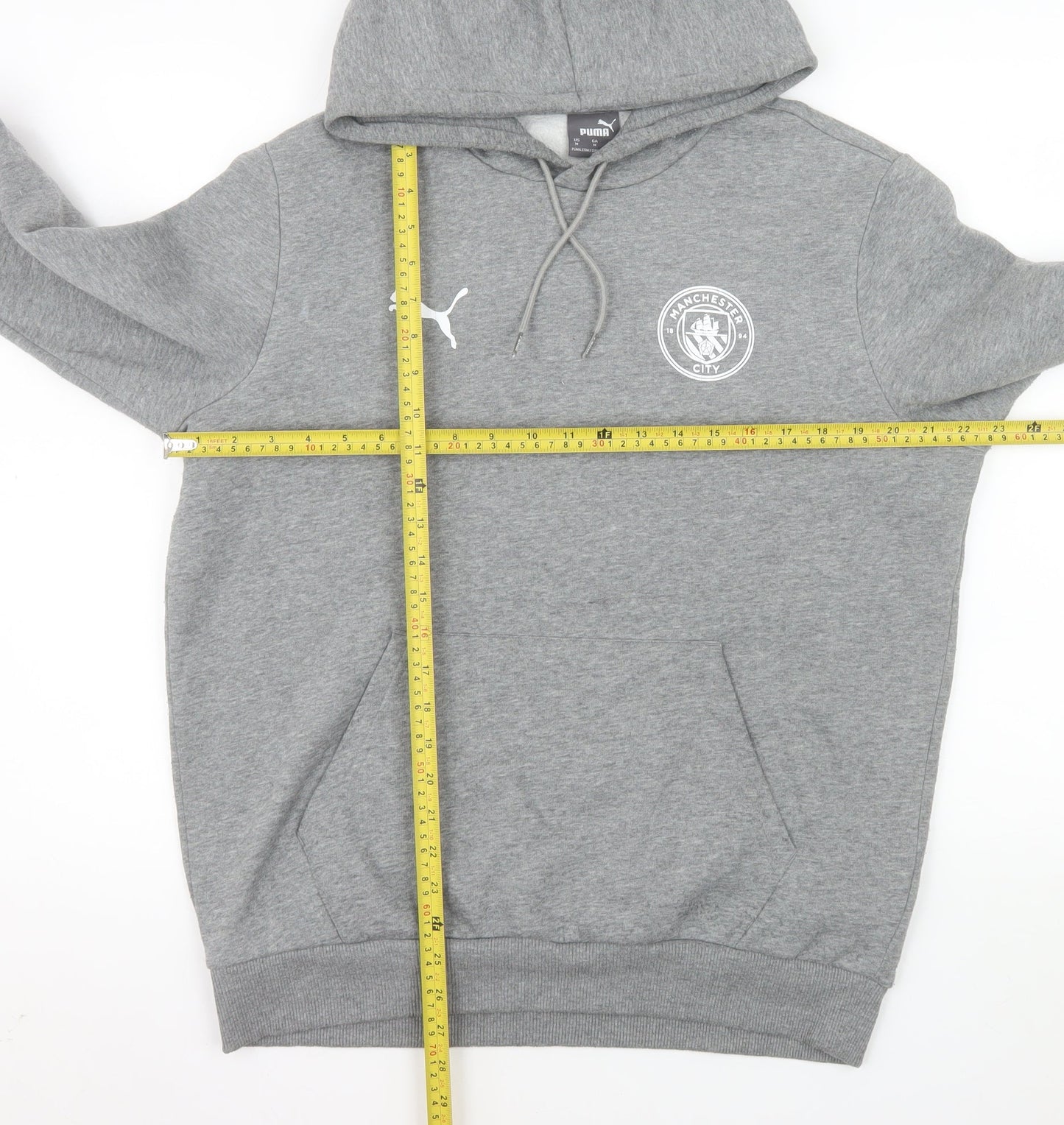 Puma Men’s Grey Manchester City Pullover Hoodie Medium